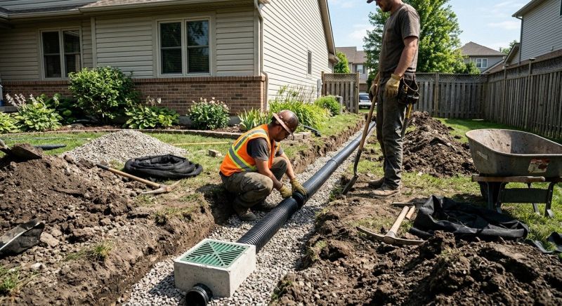 Yard Drain Installation in Tuscaloosa, AL
