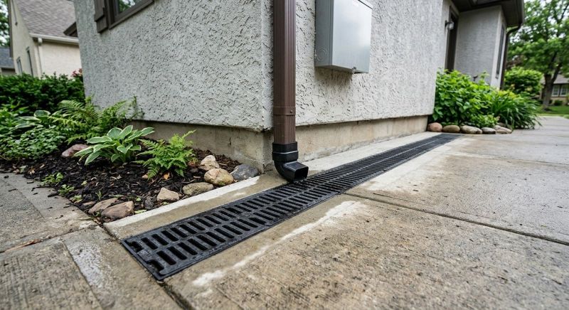 Sidewalk Drainage Installation in Tuscaloosa, AL